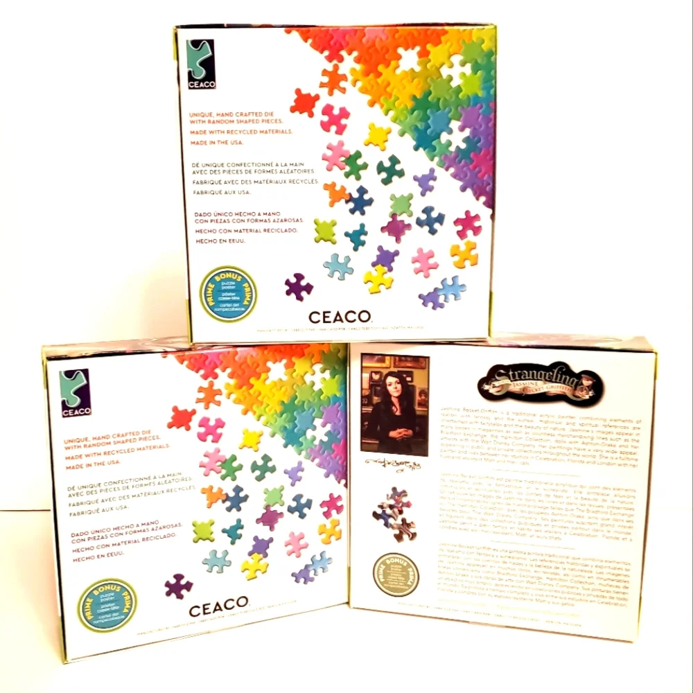 Set of 3 (three) Jigsaw Puzzle Ceaco - Strangeling